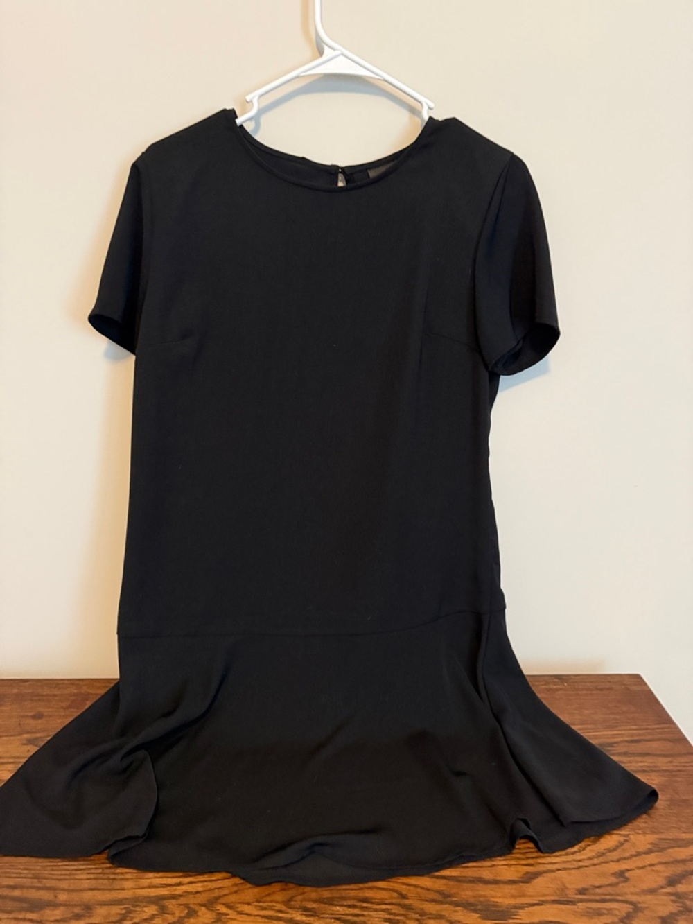 Massimo Black Short-Sleeve Dress-size-S/P